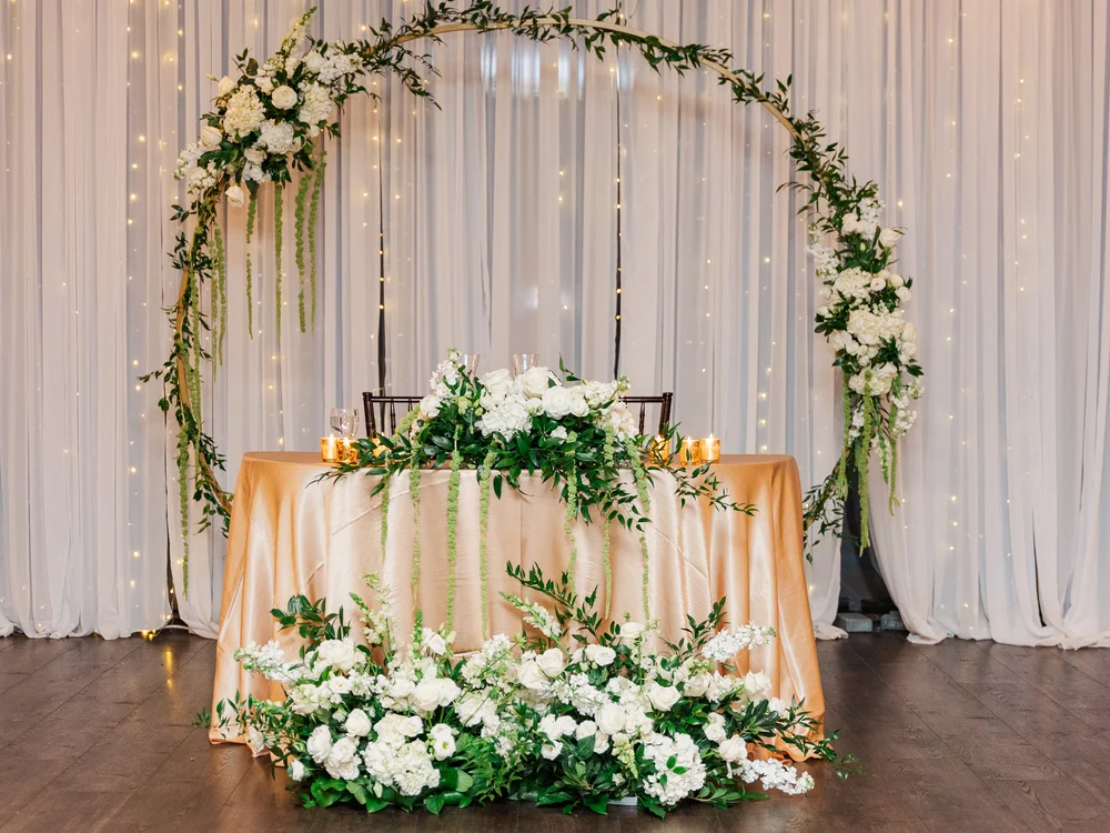 A fully styled reception environment